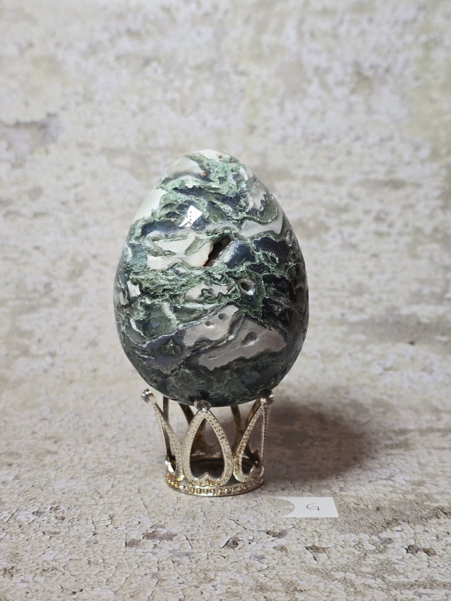 Moss agat Ägg G