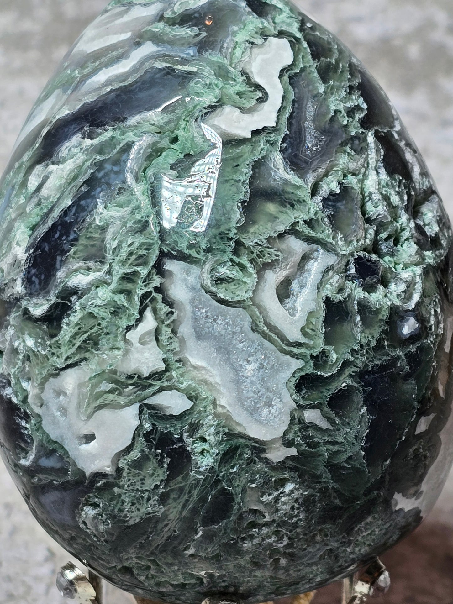 Moss agat Ägg G